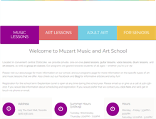 Tablet Screenshot of muzartschools.com